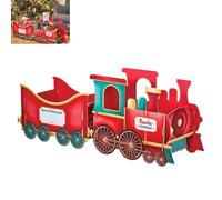Christmas Presents Trains, Santa's Gift Train, Deliver Holiday Cheer in Style, Whimsical Gingerbread-Style for Hold Presents Candy, Holiday Party Centerpieces Gift Boxes, Family Decor(A)