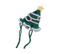 Christmas Puppy Beanie, Soft Fleece Knitted Dog Hat, Adjustable Christmas Hat, Handmade Pet Costume, Christmas Pet Headwear, Easy to Use, Portable for Cats Kittens Dogs