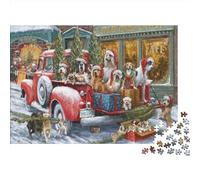 Christmas Puzzle De 1000 Pièces pour Adultes-Festive Cartoon Casse-tête À Motifs pour Adultes 1000 Jouets Puzzles De Bricolage 1000pcs (75x50cm)