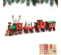 Christmas Puzzle DIY Assembly Creative - Christmas Train Model 3D Wooden