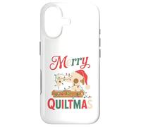 Christmas Quilting Machine with Xmas Light Merry Quiltmas Coque pour iPhone 17