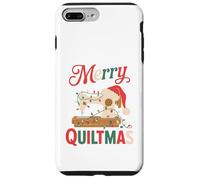 Christmas Quilting Machine with Xmas Light Merry Quiltmas Coque pour iPhone 7 Plus/8 Plus