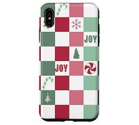 Christmas Red Green Classic Checkered Holiday Pattern Coque pour iPhone XS Max