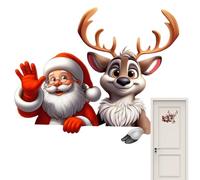 Christmas Reindeer Car Window Sticker, Christmas Stickers for Car Exterior, Winter Car Window Decorations, Car Christmas Window Sticker Set, Decorative Car Window Sticker for Christmas, Cute Christmas