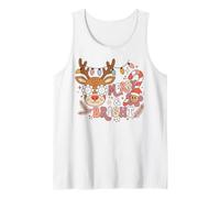 Christmas Reindeer Merry and Bright Festive Celebration Débardeur