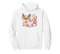 Christmas Reindeer Merry and Bright Festive Celebration Sweat à Capuche
