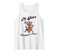 Christmas Reindeer Oh Deer Christmas is Here Débardeur