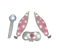 Christmas Renier mis en place pour les cornes de rennes portails avec des véhicules à LED et de longue durée de vie du véhicule | Ensemble de consécration de voiture facile à transporter avec nez