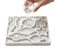 Christmas Resin Molds, Ornament Casting Moulds, Epoxy Craft Decorations | Christmas Resin Molds, Ornament Casting Moulds, Easy DIY Craft Tool, Epoxy Decoration Making Supplies, Festive Projects