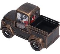 Christmas Retro Car LED Night Light with Santa Claus Small LED Wind Lantern DecorationsBronze