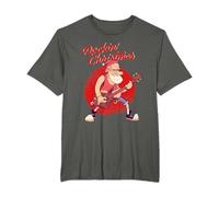 Christmas Rock Père Noël Guitare Nouvel An Cadeau T-Shirt