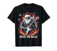 Christmas Rocker Rock The Bells Santa Guitariste T-Shirt