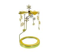 Christmas Rotary Candle Holder - Candle Spinner | Christmas Trees Candles Spinner| Golden Carousel Candles Rotary Candlê Holder Spinnêr Candleholder Metal Tea Light Candlestick for Home Decor