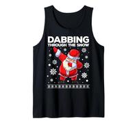 Christmas Santa Dabbing Through The Snow Xmas Kids Boys Dab Débardeur