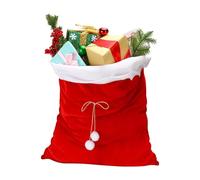 Christmas Santa Sack, Holiday Drawstring Gift Bag, Large Reusable Candy Storage Pouch, Holiday Santa Treat Holder for Stocking Stuffers, Parties Favors, Offices, School, Family Gatherings Shops