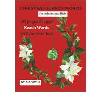 Christmas Search Words For Adults And Kids: 30 Pages of Easy Search Words with Answer Key