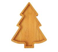 Christmas Serving Dishes - Wooden Tree Tray | Festive Christmas Charcuterie Board Serving Tray, Perfect For Home Décor, Parties, Fruit, Cheese, Desserts, Candy, Snacks, Kitchen, Living Room, And Coffe