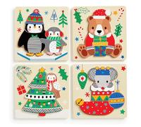 Christmas Set of 4 Wood Puzzles