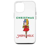 Christmas Shopaholic Melanin Femmes Noir Fille Magique Shopping Coque pour iPhone 12/12 Pro