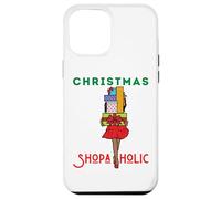 Christmas Shopaholic Melanin Femmes Noir Fille Magique Shopping Coque pour iPhone 12 Pro Max
