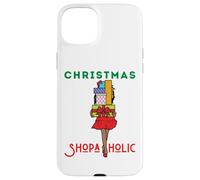 Christmas Shopaholic Melanin Femmes Noir Fille Magique Shopping Coque pour iPhone 15 Plus