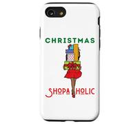 Christmas Shopaholic Melanin Femmes Noir Fille Magique Shopping Coque pour iPhone SE (2020) / 7/8