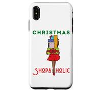 Christmas Shopaholic Melanin Femmes Noir Fille Magique Shopping Coque pour iPhone XS Max