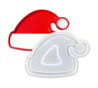 Christmas Silicone Mold - Chocolate Molds Christmas | Flexible Nonstick Baking Mold for Festive Desserts for Holiday Cakes Jellies Family Party Kitchen, 16x14x1.5cm/16.4x12x1.5cm