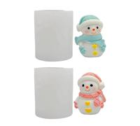 Christmas Silicone Mold - Christmas Molds for Resin | Easy Release Cute Crafting Tools Snowman Candle Moulds Plaster and Resin Art, Perfect for Home Decor, Holiday, Winter Projects, Kids/Adult Gift