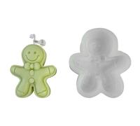 Christmas Silicone Mold Creative Gingerbreads Man Molds Cookie/Cake Baking Ornaments for Parties Cake Decoration Tools