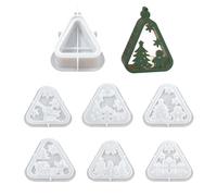 Christmas Silicone Molds - Candle Holder | Non-Stick Christmas Silicone Molds For Resin, Tealight And Candle Holder Moulds, Ideal For Holiday Festival Crafts, Party Decorations, Adults, And Beginners