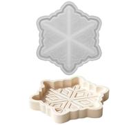 Christmas Silicone Molds Flexible Christmas Snowflake Mould Candle Containe