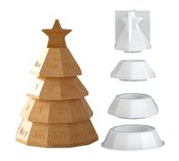 Christmas Silicone Molds Set,Beginner-Friendly Reusable Mould | Christmas Tree Shape Organizer Kitchen Tools & Gadgets - For Concrete Plaster Clay Children Adults Family Home School Studio