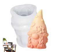 Christmas Silicone Mould | Christmas Gnome Silicone Mold | Craft Resin Casting Molds, Gnome Resin Moulds Mold Dwarf Epoxy Casting Mould Faceless Miniature Candle