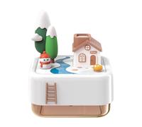 Christmas Snow Cabin Humidifier, USB Plug-In Desk Model with 7 Colors | Air Comfort Solution, Enhances Breathing, Prevent Irritation, Adds Festive Glow, Ideal for Winter Nights and Seasonal Home