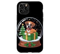 Christmas Snow Globe Boxer Dog X-Mas Tree Coque pour iPhone 11 Pro