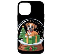 Christmas Snow Globe Boxer Dog X-Mas Tree Coque pour iPhone 12 Mini