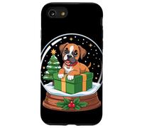 Christmas Snow Globe Boxer Dog X-Mas Tree Coque pour iPhone SE (2020) / 7/8