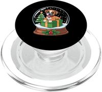 Christmas Snow Globe Boxer Dog X-Mas Tree PopSockets PopGrip pour MagSafe