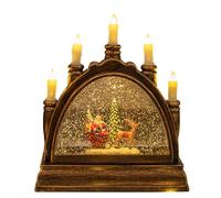 Christmas Snow Globe Decor | Lanterne à eau éclairée | Glittering Snow