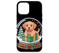 Christmas Snow Globe Golden Retriever X-Mas Tree GR Dog Coque pour iPhone 12 Mini