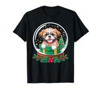 Christmas Snow Globe Shih Tzu X-Mas Tree T-Shirt