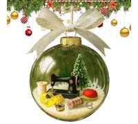 Christmas Snow Globe Tree Ornement Clear | Globes de de Vacances, décoration de Balle à la plainte pour Bureau, Jardin, Art, école, Ferme, Balcon, Patio, Boutique de Tailleur, Charme de Saison
