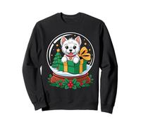 Christmas Snow Globe West Highland White Terrier Westie Sweatshirt