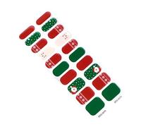 Christmas Snowflake Gel Nail Strips, Nail Polish Stripes Stickers for Women, Convenient Supply for Home, Travel, and Holiday Parties, Effortless Festive Manicure