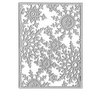Christmas Snowflake Metal Die Couts, Cadre Snow Flower Cut Dies Dies Cut Pochics for Diy Scrapbooking Album Decorative Ballosing Paper Dies Pour Fabrication De Cartes, Décoration De Noël, Les