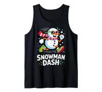 Christmas Snowman Dash Running Runner Marathon Team Costume Débardeur