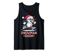 Christmas Snowman Dash Running Runner Marathon Team Costume Débardeur