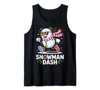 Christmas Snowman Dash Running Runner Marathon Team Costume Débardeur