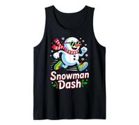 Christmas Snowman Dash Running Runner Marathon Team Costume Débardeur